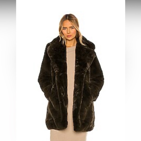 Apparis Sasha Faux Fur Coat - Picture 1 of 12